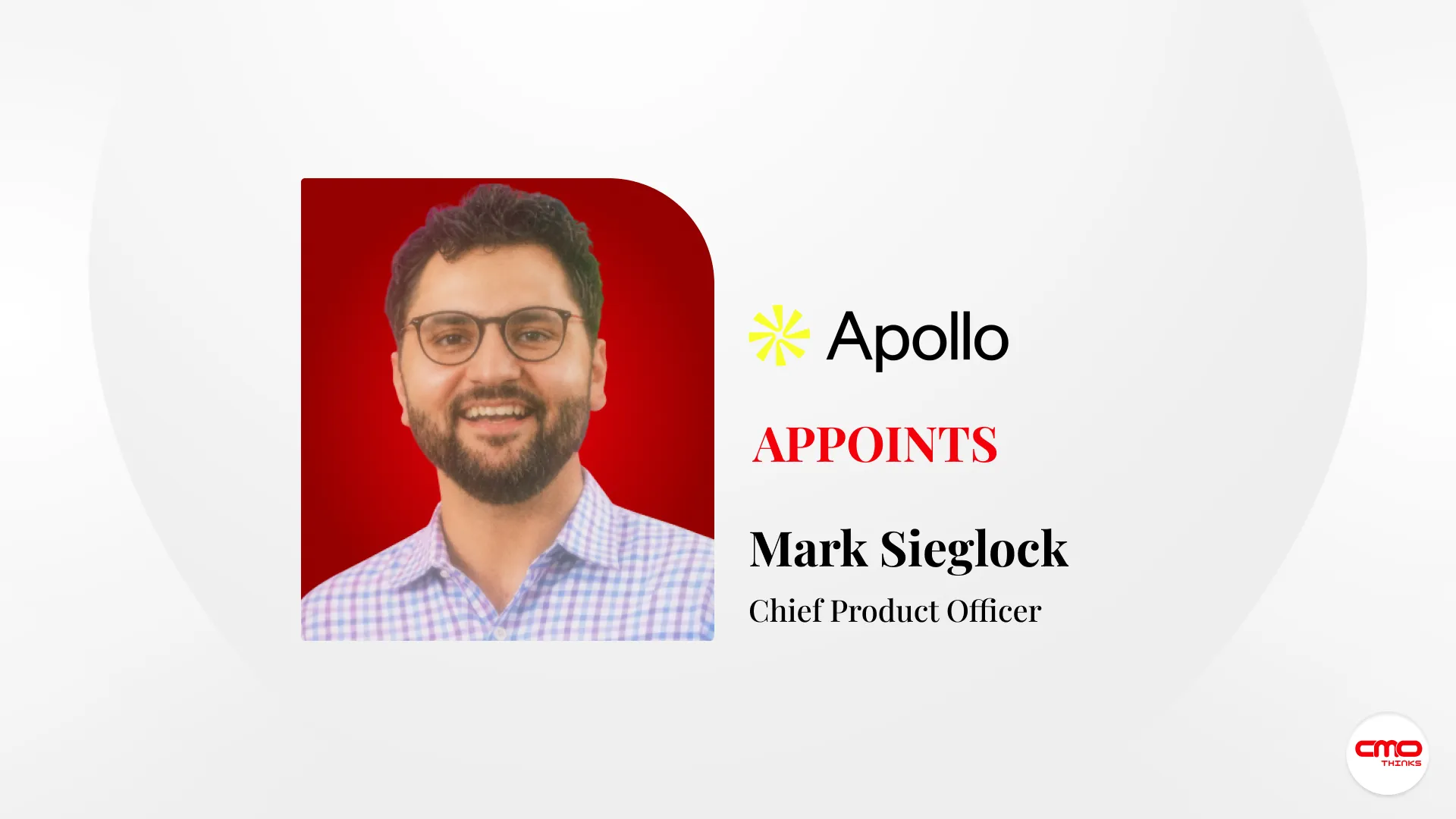 Apollo Appoints Mark Sieglock as Chief Product Officer